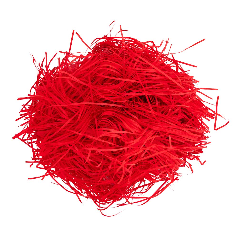 Red Shredded Tissue Paper 50g - Image 2