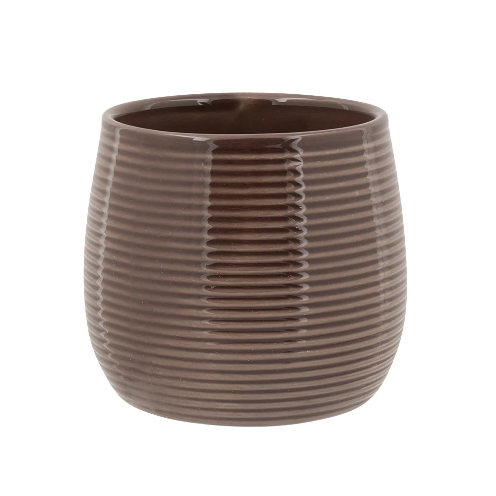 Ribbed Planter 9Cmx9Cm