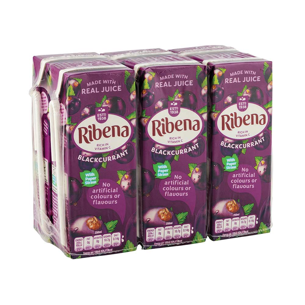 Ribena Blackcurrant Cartons 6 x 250ml - Image 2