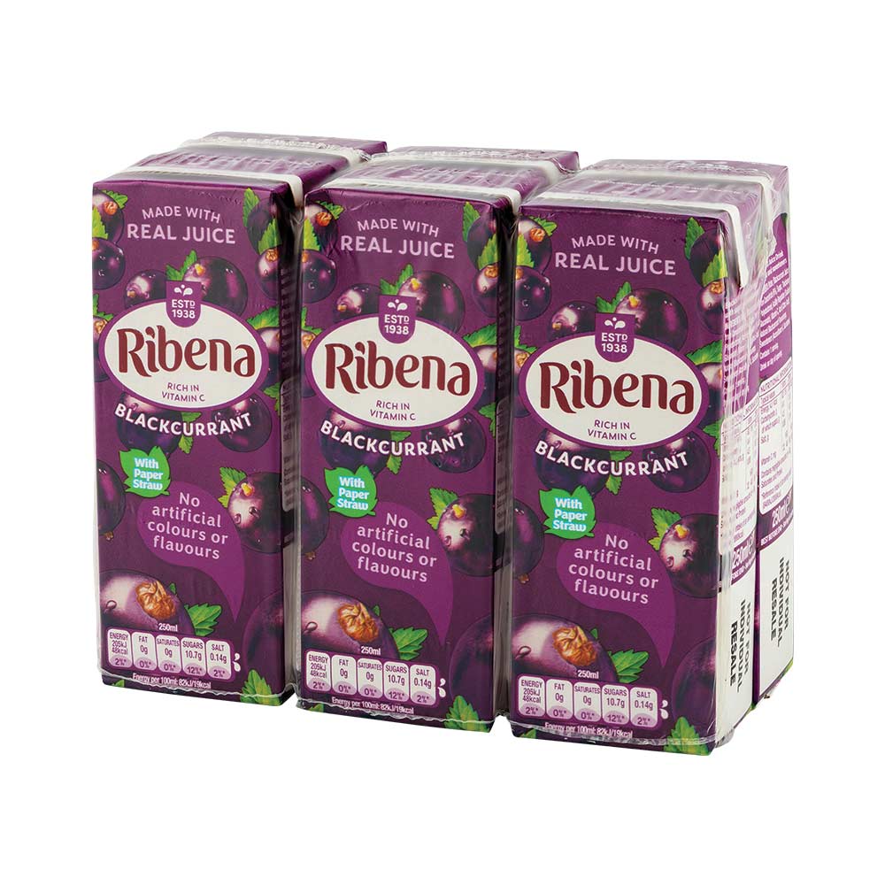 Ribena Blackcurrant Cartons 6 x 250ml - Image 3