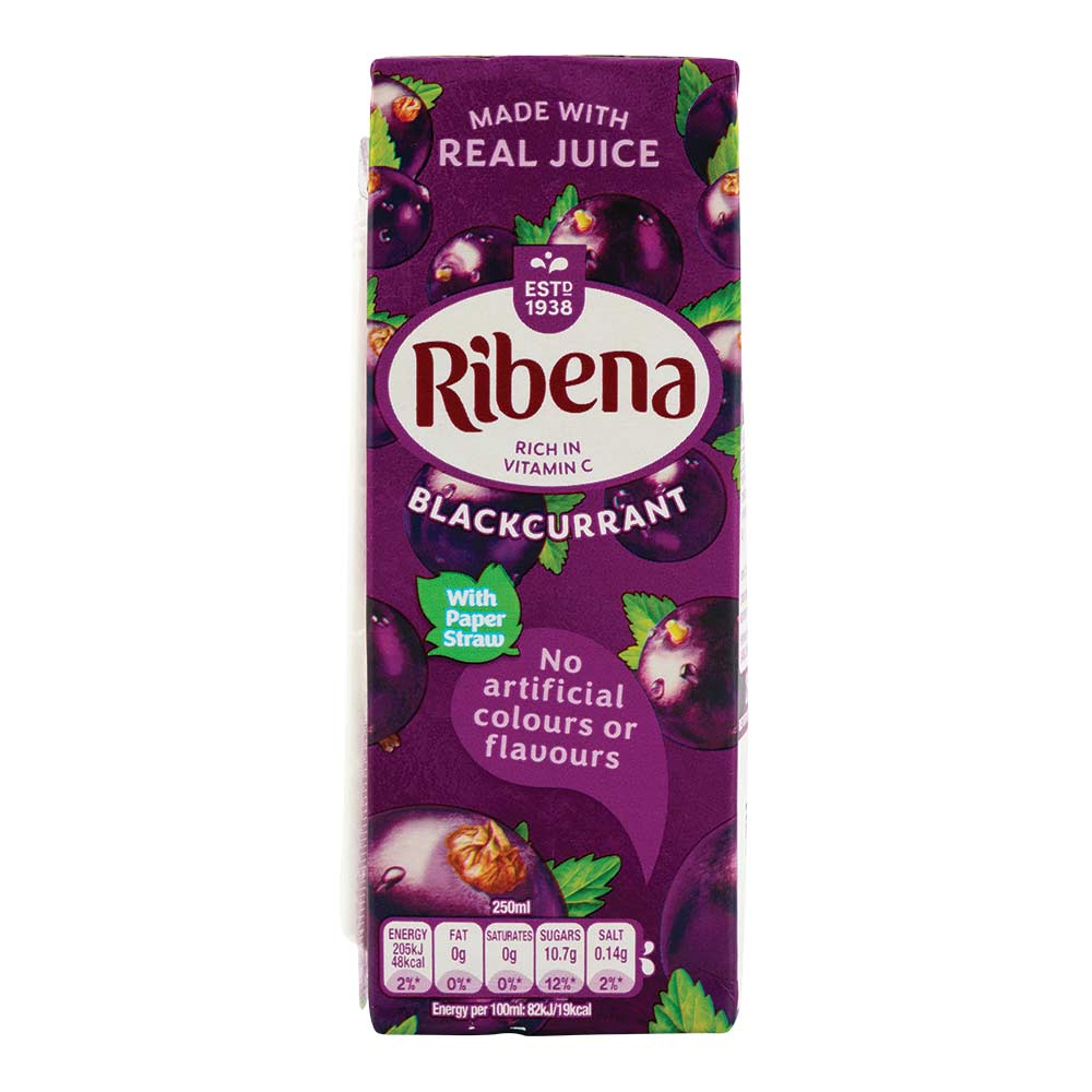Ribena Blackcurrant Cartons 6 x 250ml - Image 4