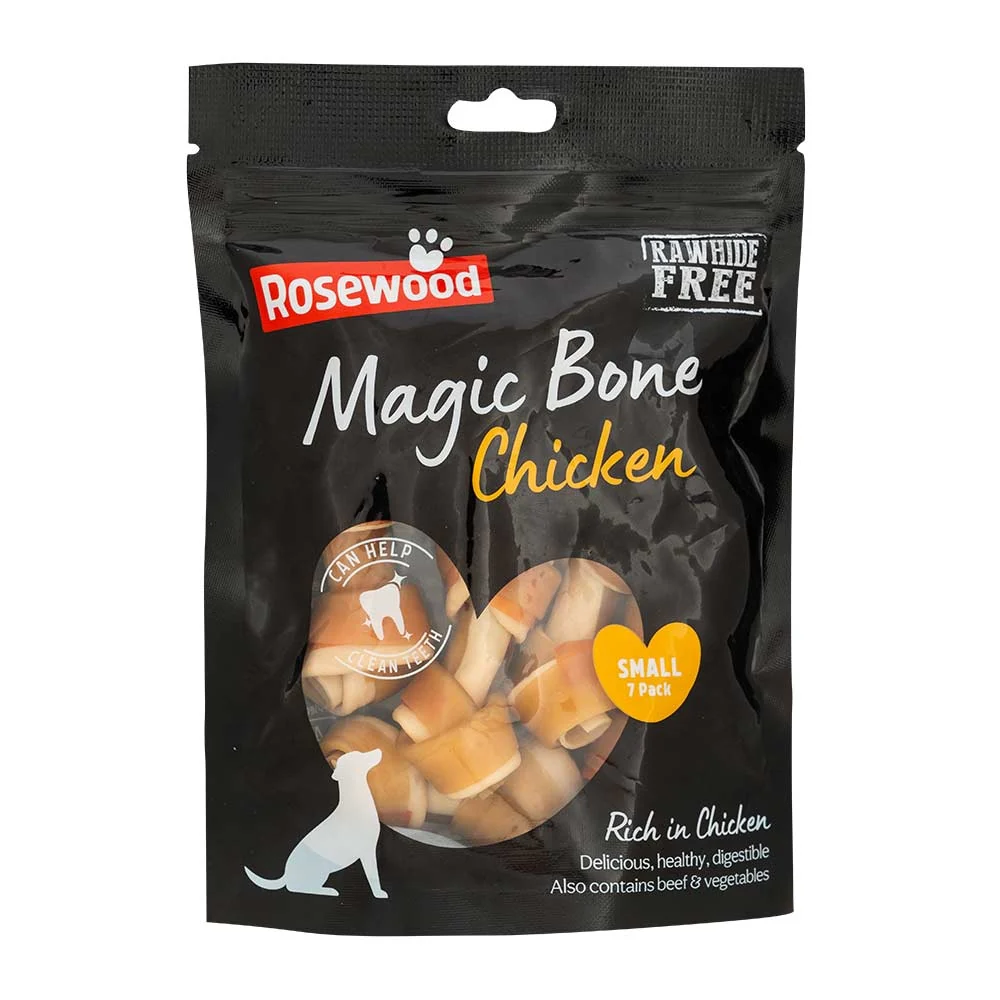 Rosewood Magic Bone Dog Treats Chicken Flavour 7 Pack