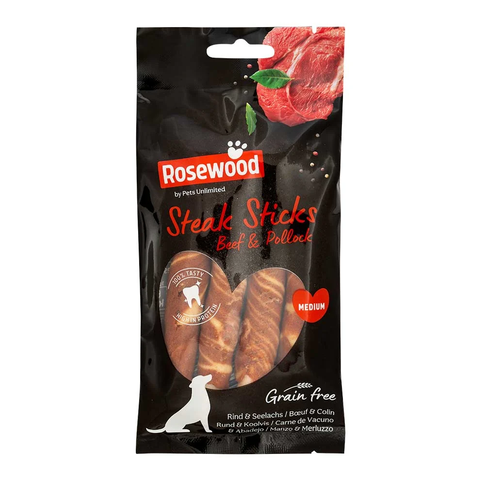 Rosewood Steak Sticks Beef 90G