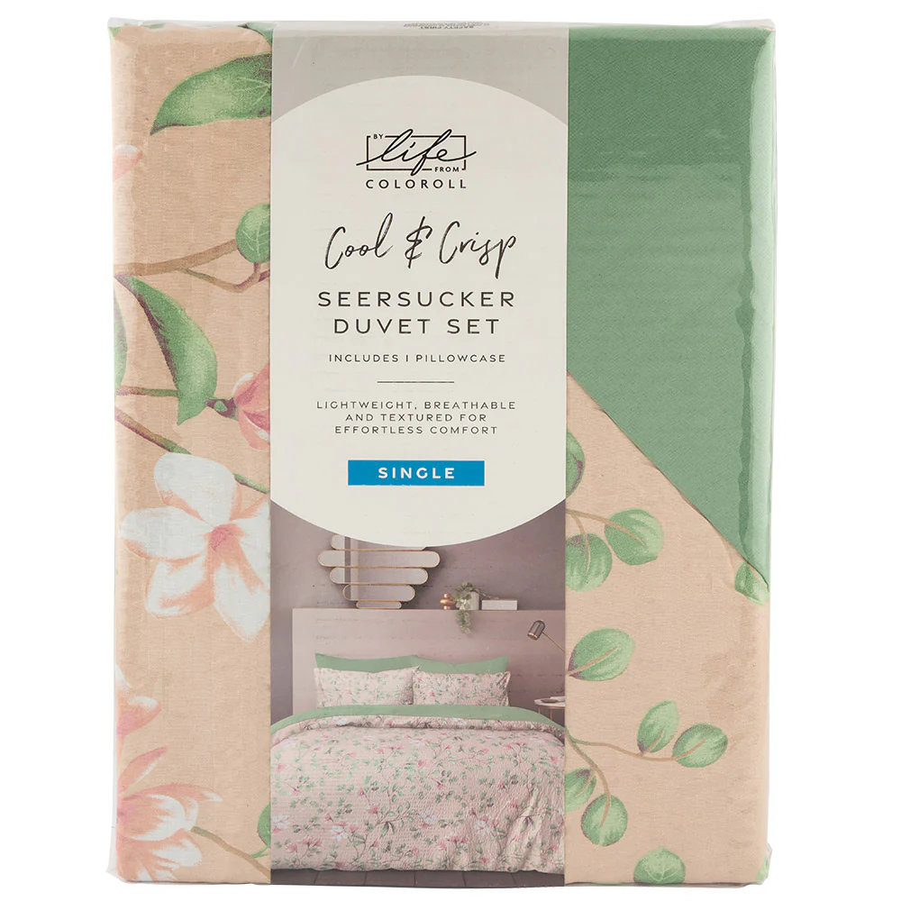 Seersucker Duvet Set Single