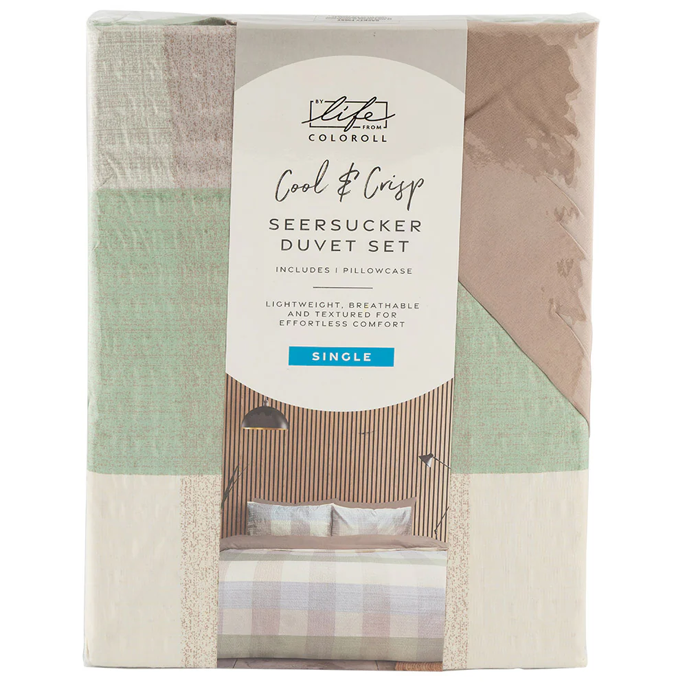 Seersucker Duvet Set Single - Image 2