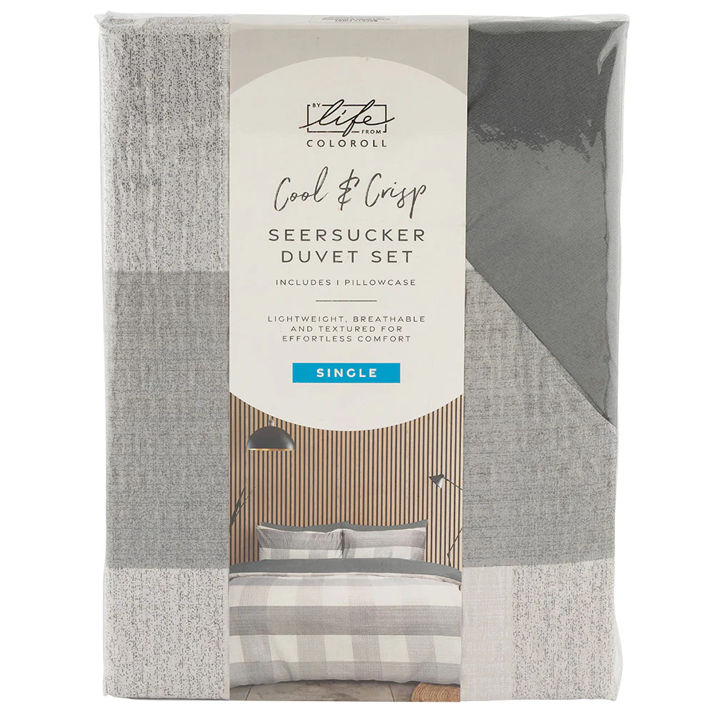 Seersucker Duvet Set Single - Image 3