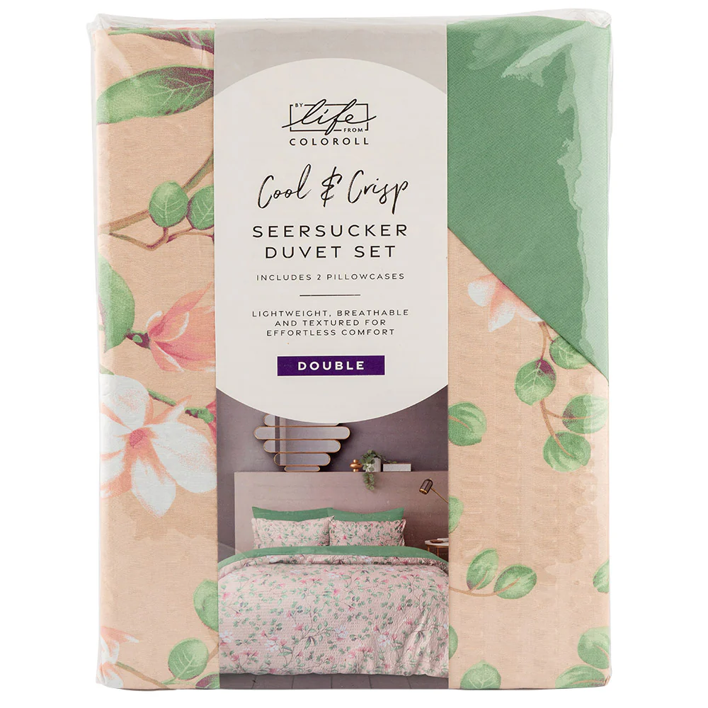 Seersucker Duvet Set Double - Image 2