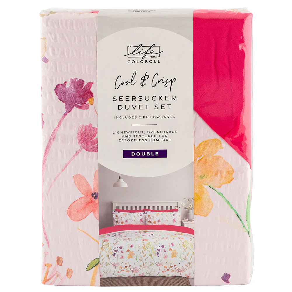 Seersucker Duvet Set Double - Image 3