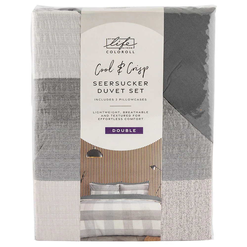 Seersucker Duvet Set Double - Image 4