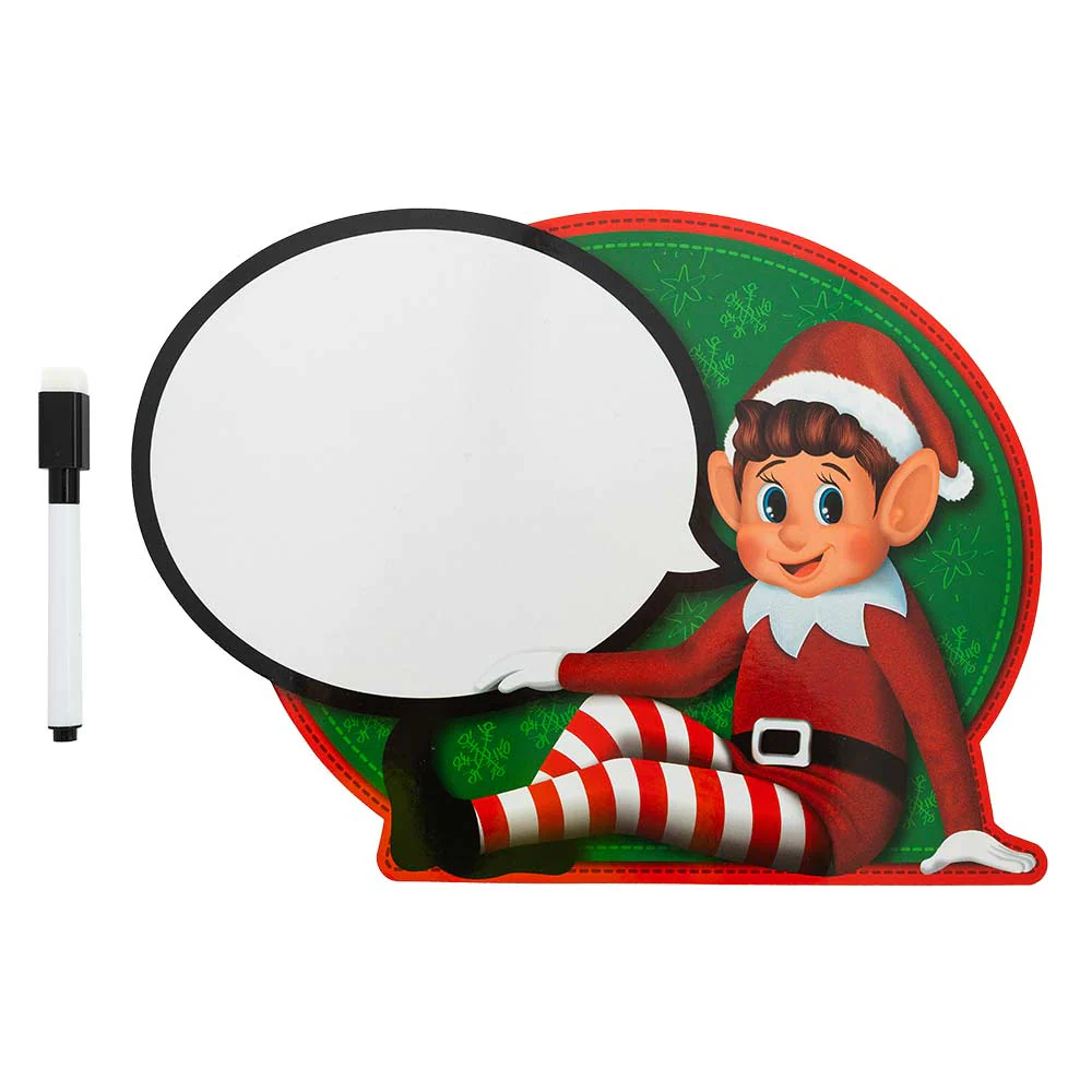 Self Standing Rewritable Elf Message Board With Dry Erase Marker - Image 2