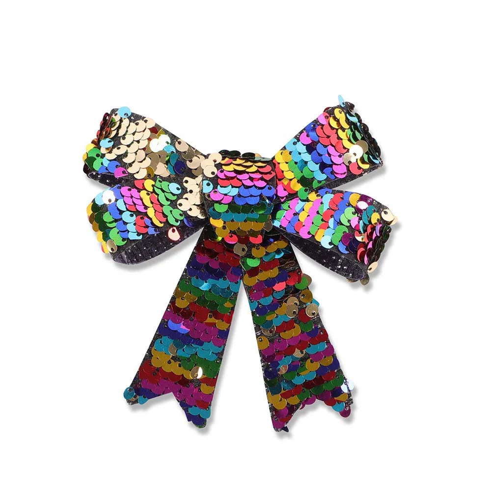 Sequinned Bows 4 Pack