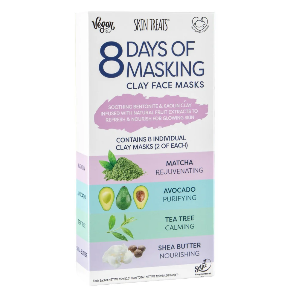 Skin Treats - 8 Clay Face Masks