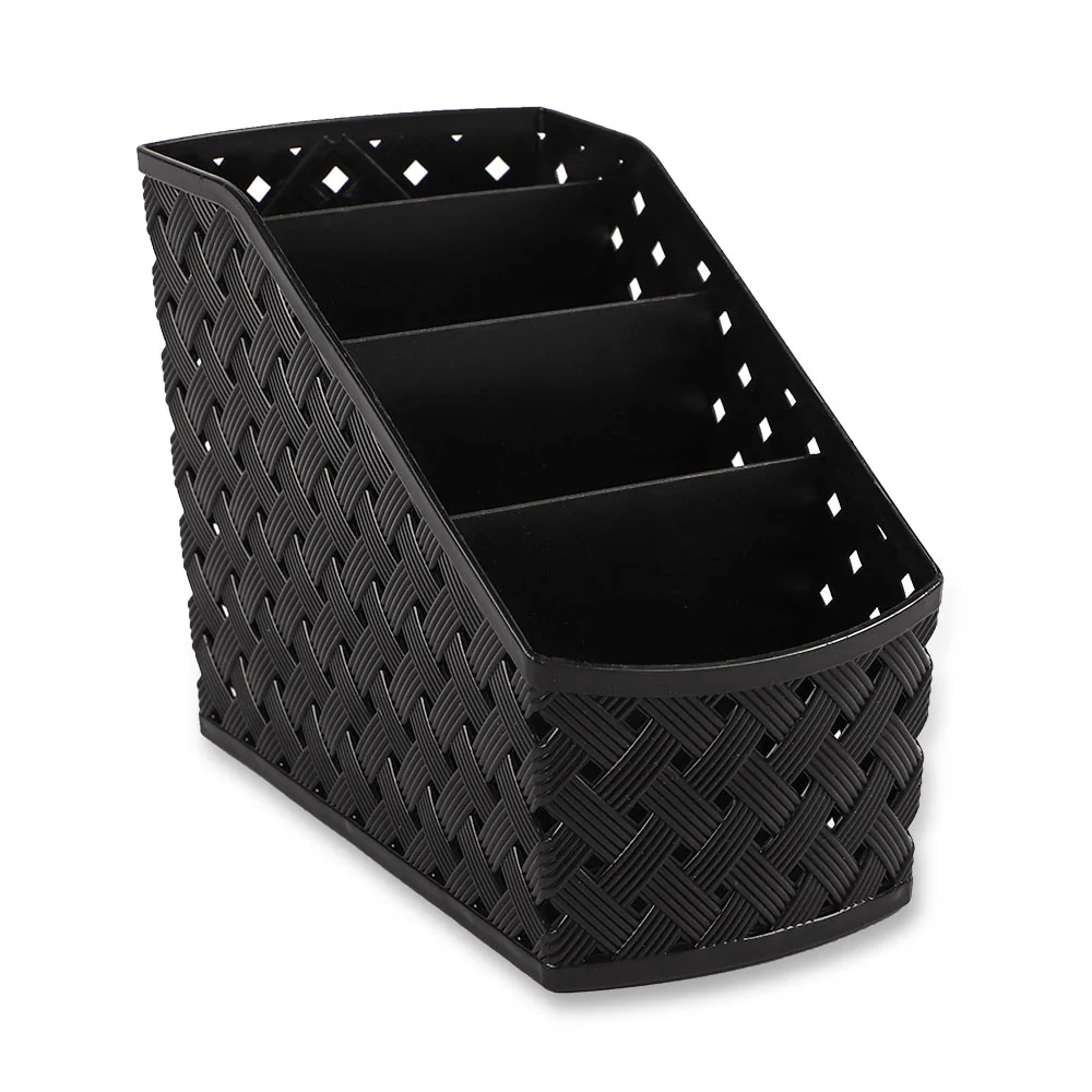 Small Multi Compartment Plastic Organiser Black