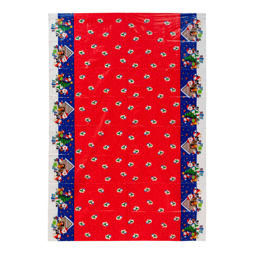 Snowman Plastic Table Cover 120cm x 180cm - Image 2