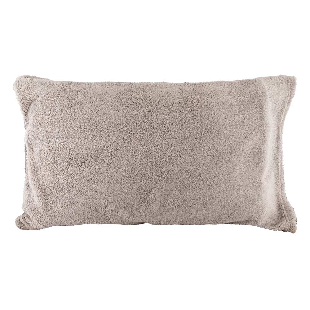 Snuggle Fleece Grey & Silver Reversible Duvet Set Double - Image 3