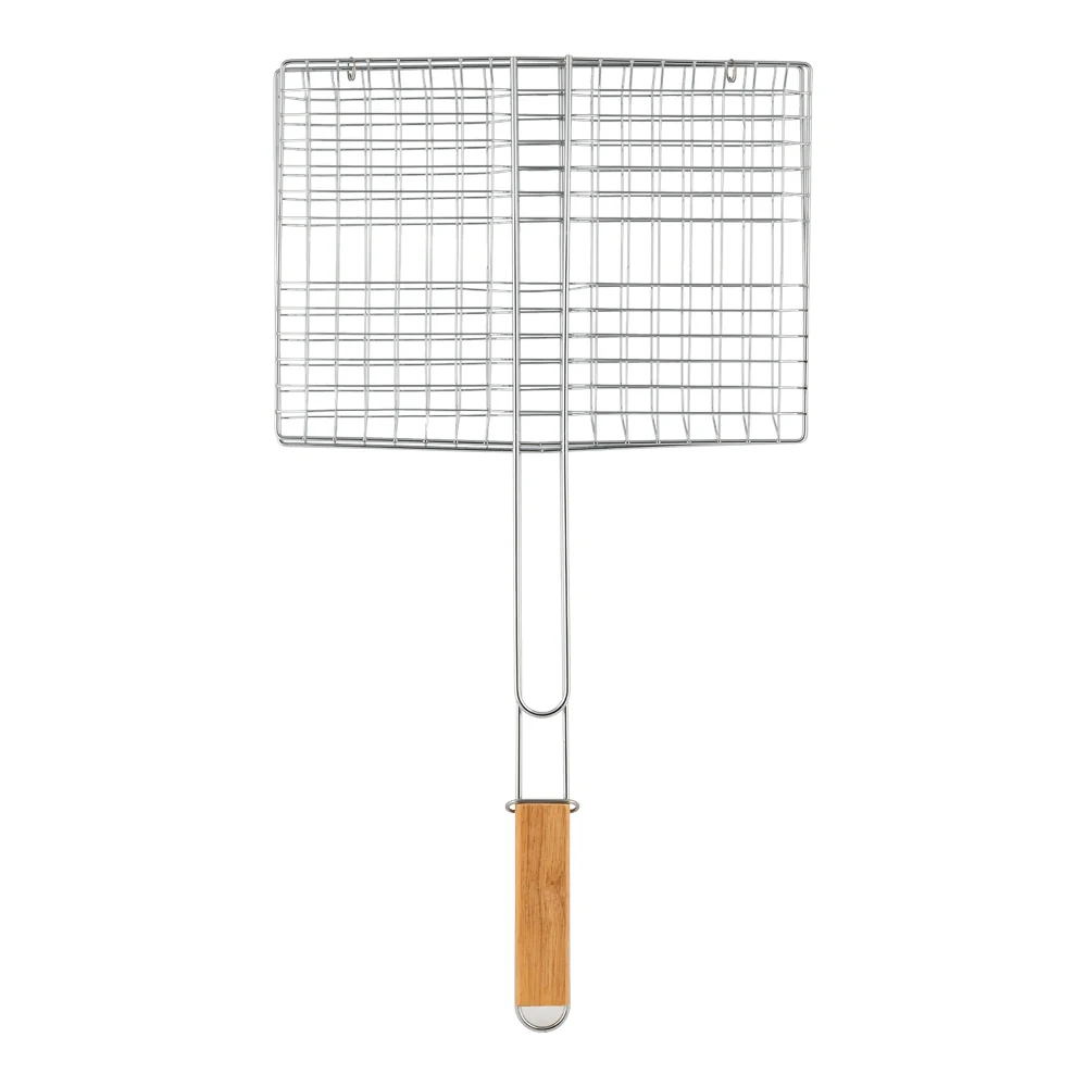 Stainless Steel Bbq Grill Basket With Handle