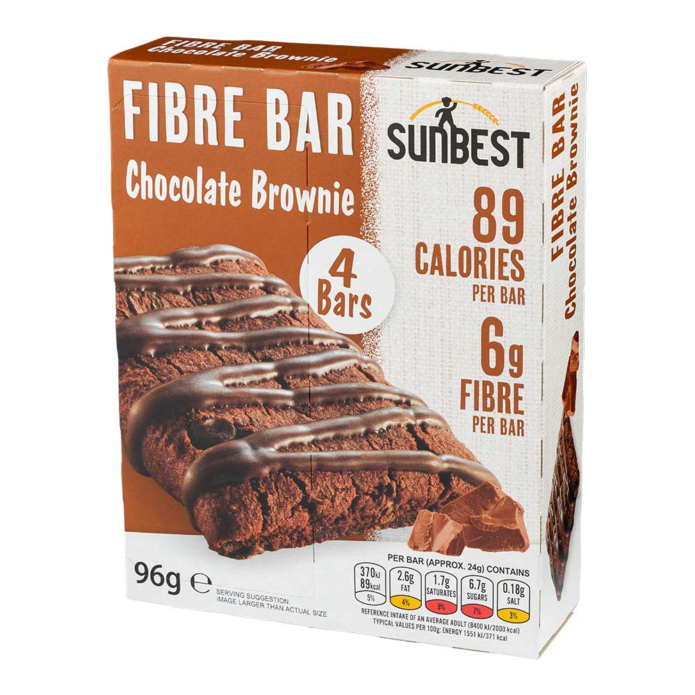 Sun Best Chocolate Brownie Fibre Bars 4 x 24g - Image 3