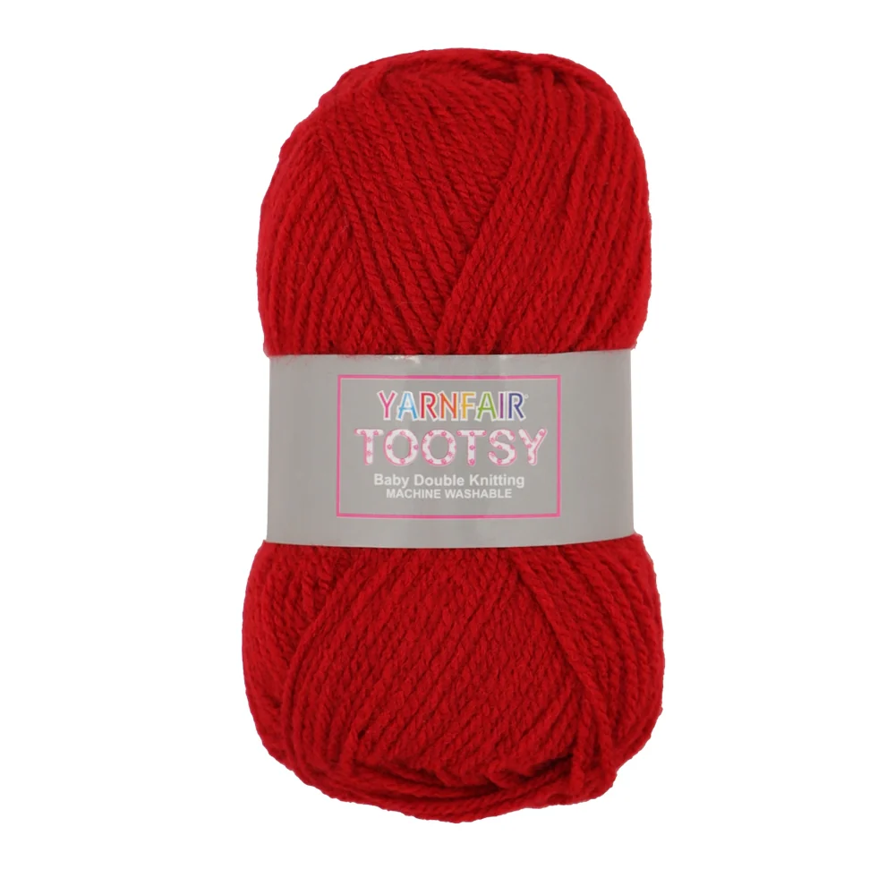 Tootsy Double Knitting Yarn Red 1X50G