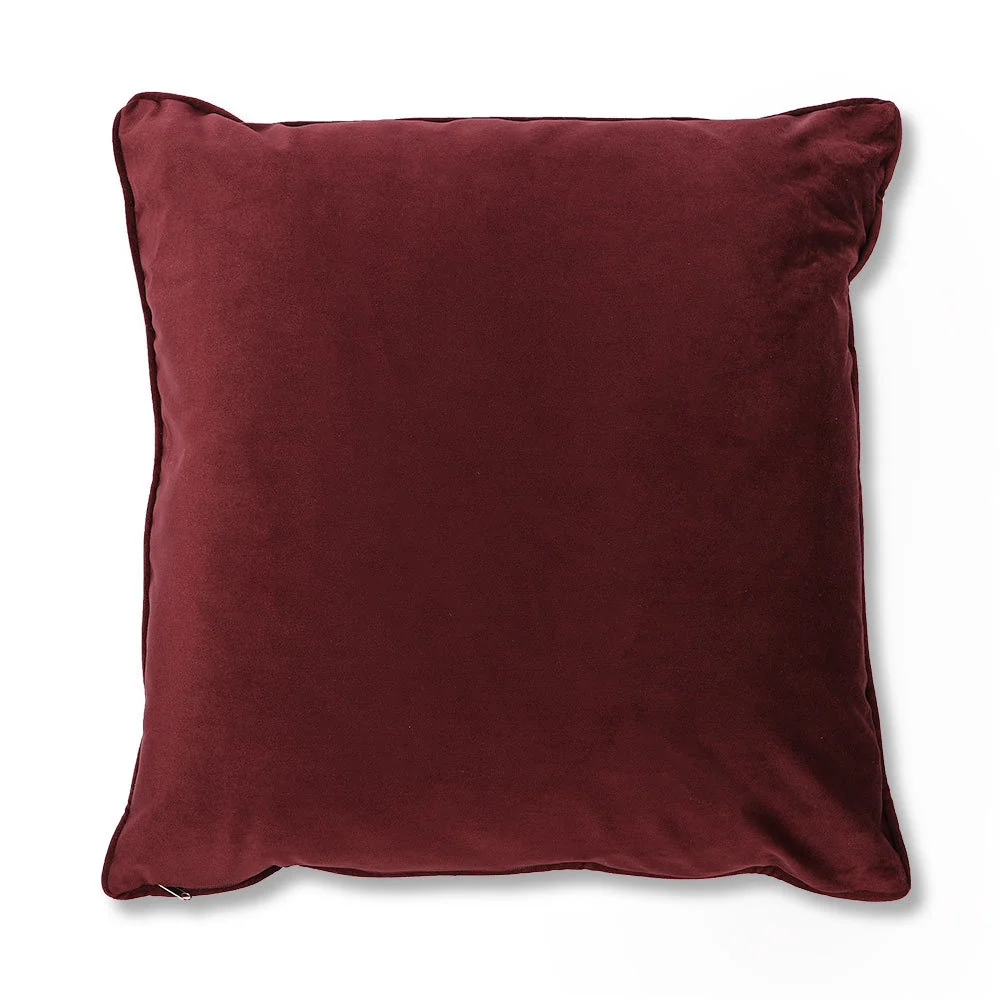 Velvet Cushion Claret