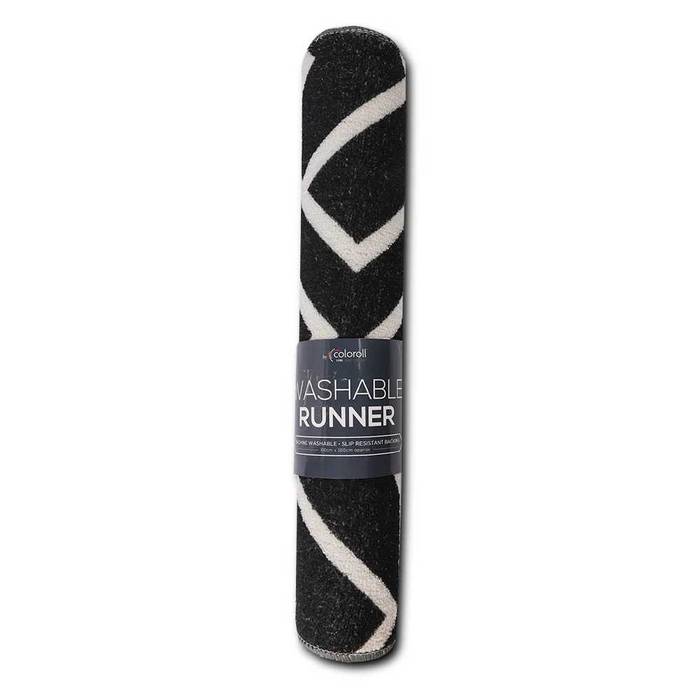 Washable Rug Runner Squares 60 X 160Cm