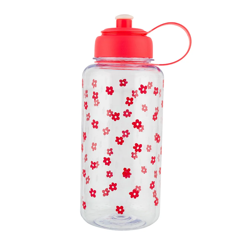 Flowers Print Water Bottle