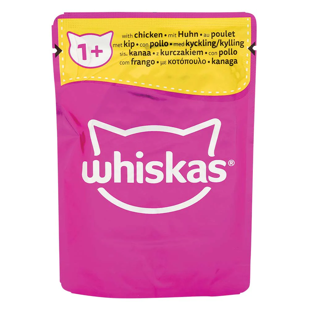 Whiskas 1+ Poultry Feasts In Jelly Adult Wet Cat Food Pouches 85g x 40 Pack - Image 2