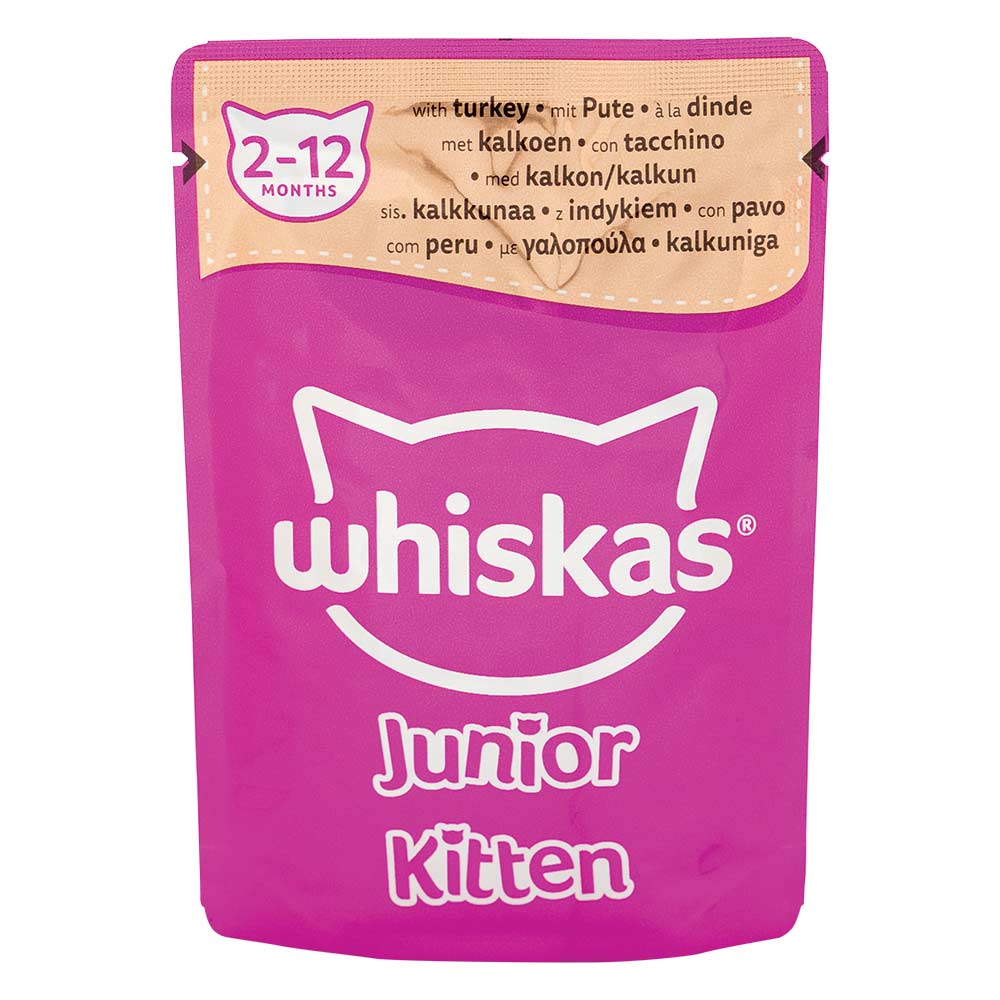 Whiskas Kitten 2-12 Months Poultry Feasts In Jelly Cat Food Pouches 85g x 40 Pack - Image 3