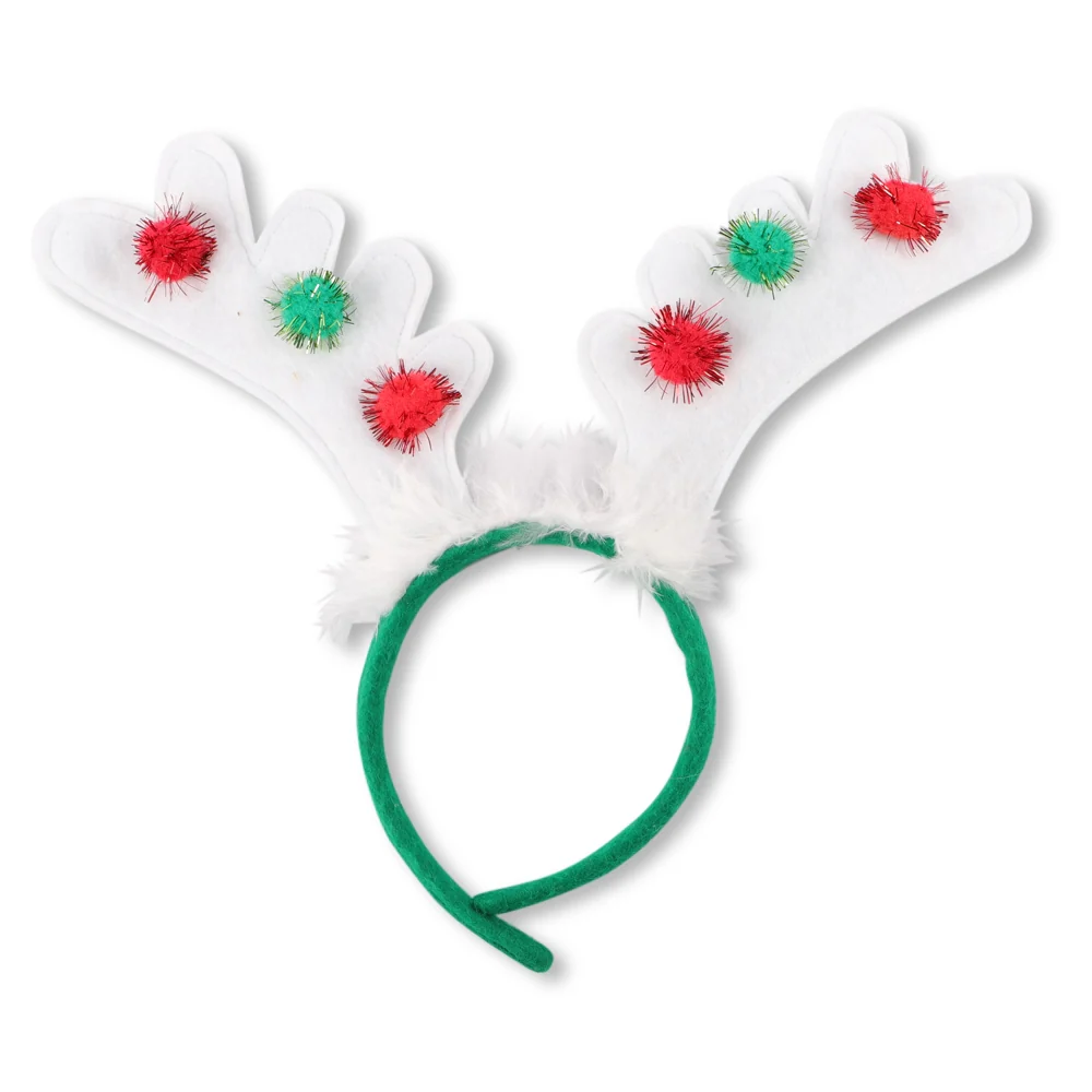 White Reindeer Headband