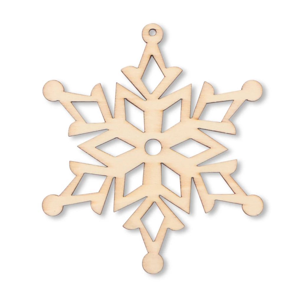Wooden Star Tree Hangers 6 Pack